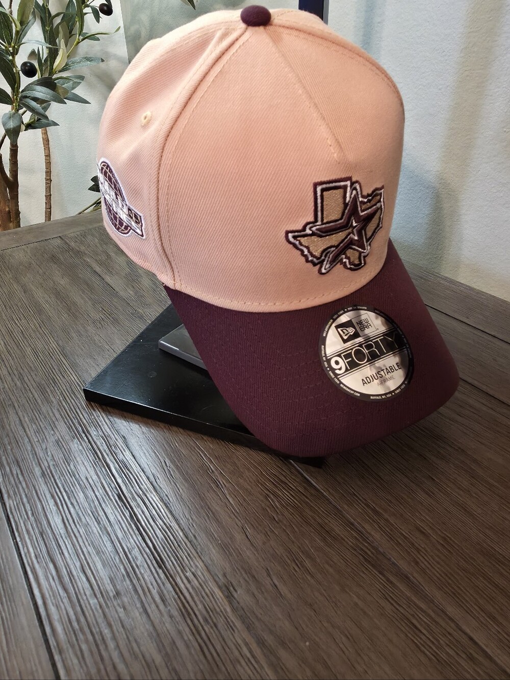 New Era Tan and Maroon World Series Patch Cap 2005